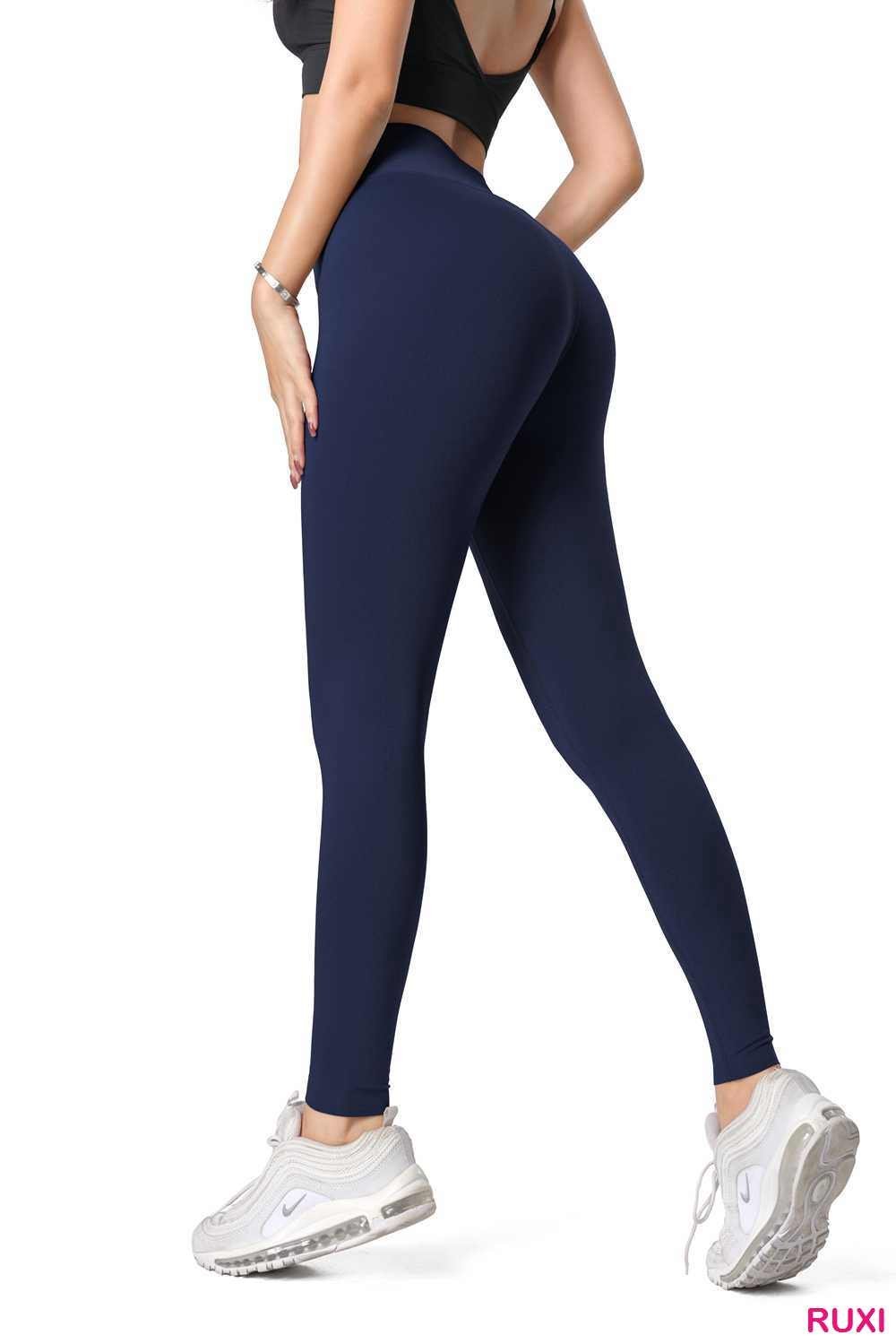 Black High-Waist Fitness Leggings Ruxi ra0917