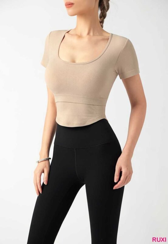 Cropped Yoga Pants with Pockets for Women Ruxi rb0316