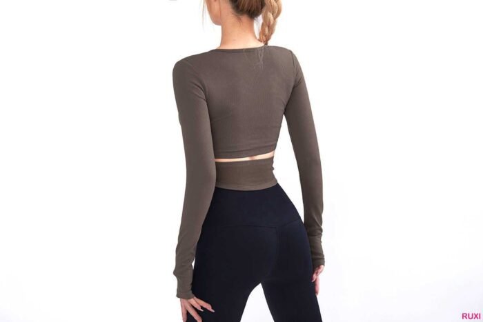 High Neck Yoga Top-Breathable Stylish Activewear Ruxi rb0137