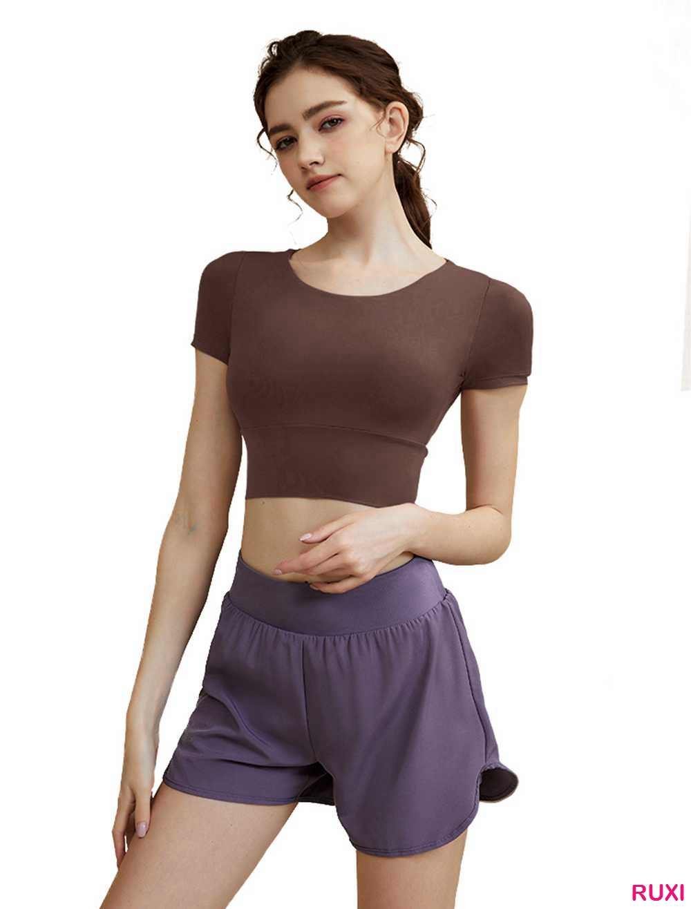 R Yoga Shorts-Comfortable Stretchy and Stylish Ruxi rj0333