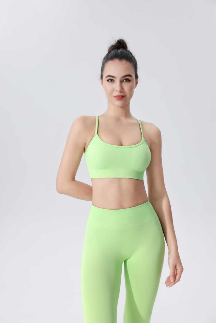 Seamless Sports Bras with Removable Pads Thin Straps Ruxi N2272