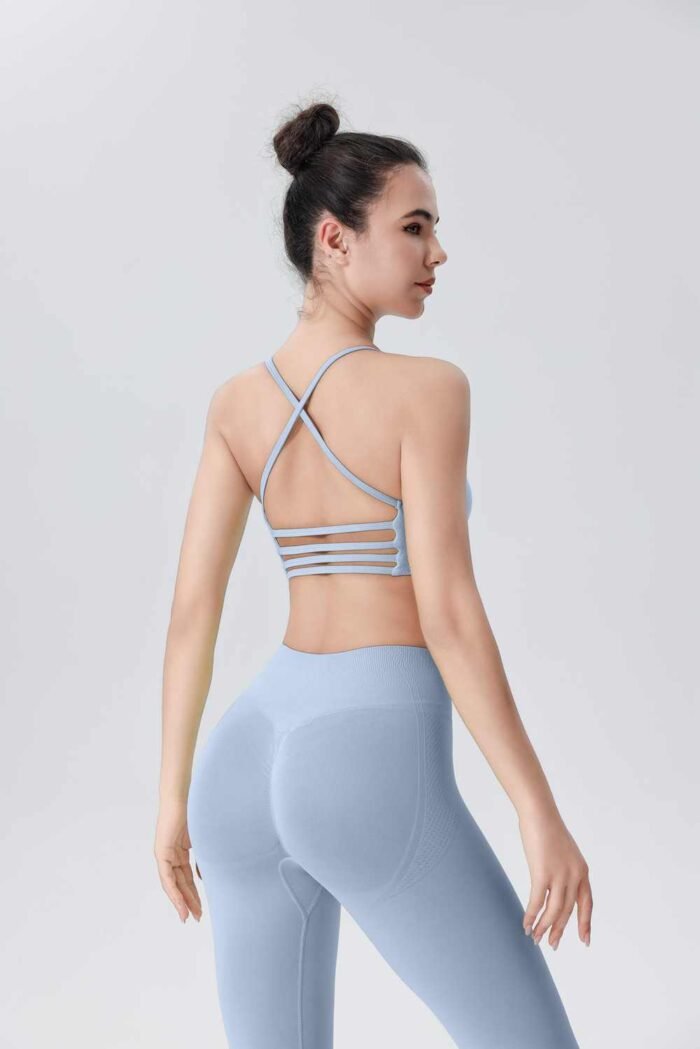 Seamless Sports Bras with Removable Pads Thin Straps Ruxi N2272