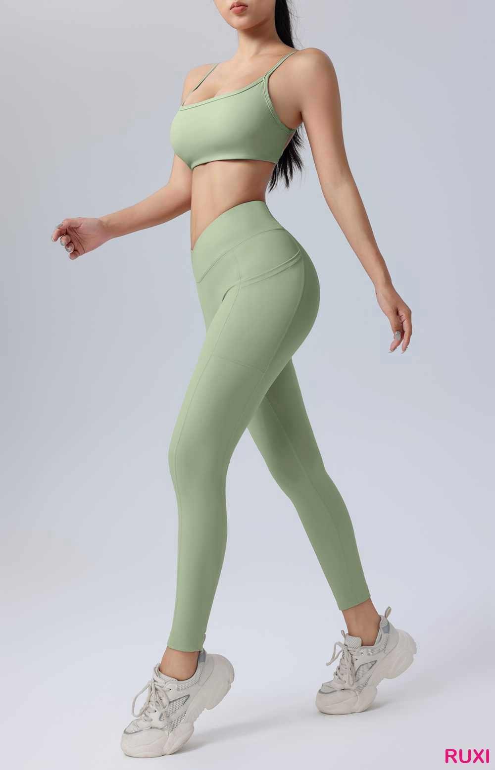Yoga Top and Shorts Set for Women Ruxi rj0481